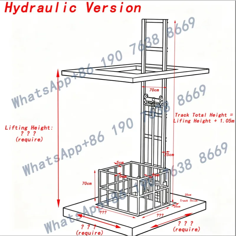 رافعة كهربائية هيدروليكية قابلة للتخصيص، منصة رفع سكة حديدية، رافعة ونش