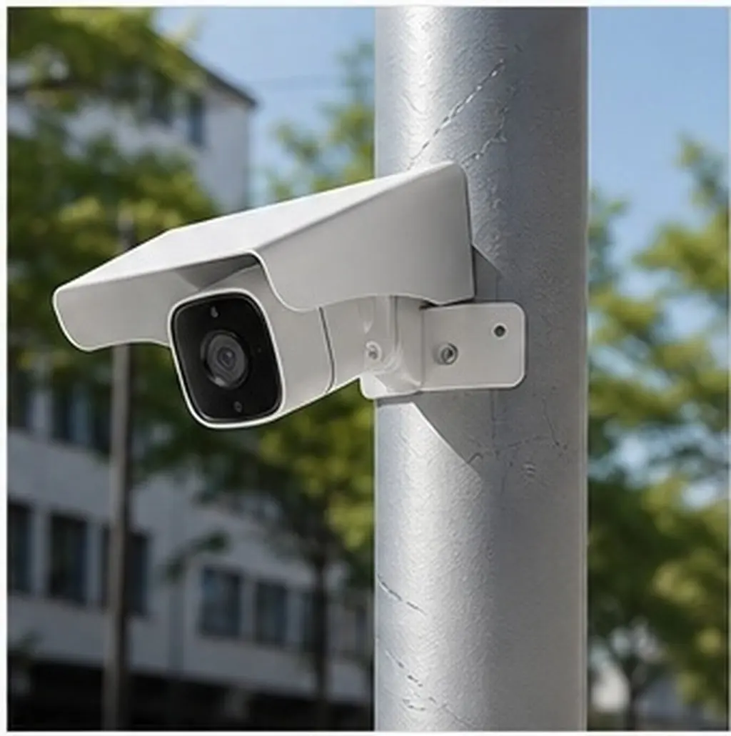 Security Camera Cover Outdoor Weatherproof Rain Sun Shield Waterproof Clear View Square Design