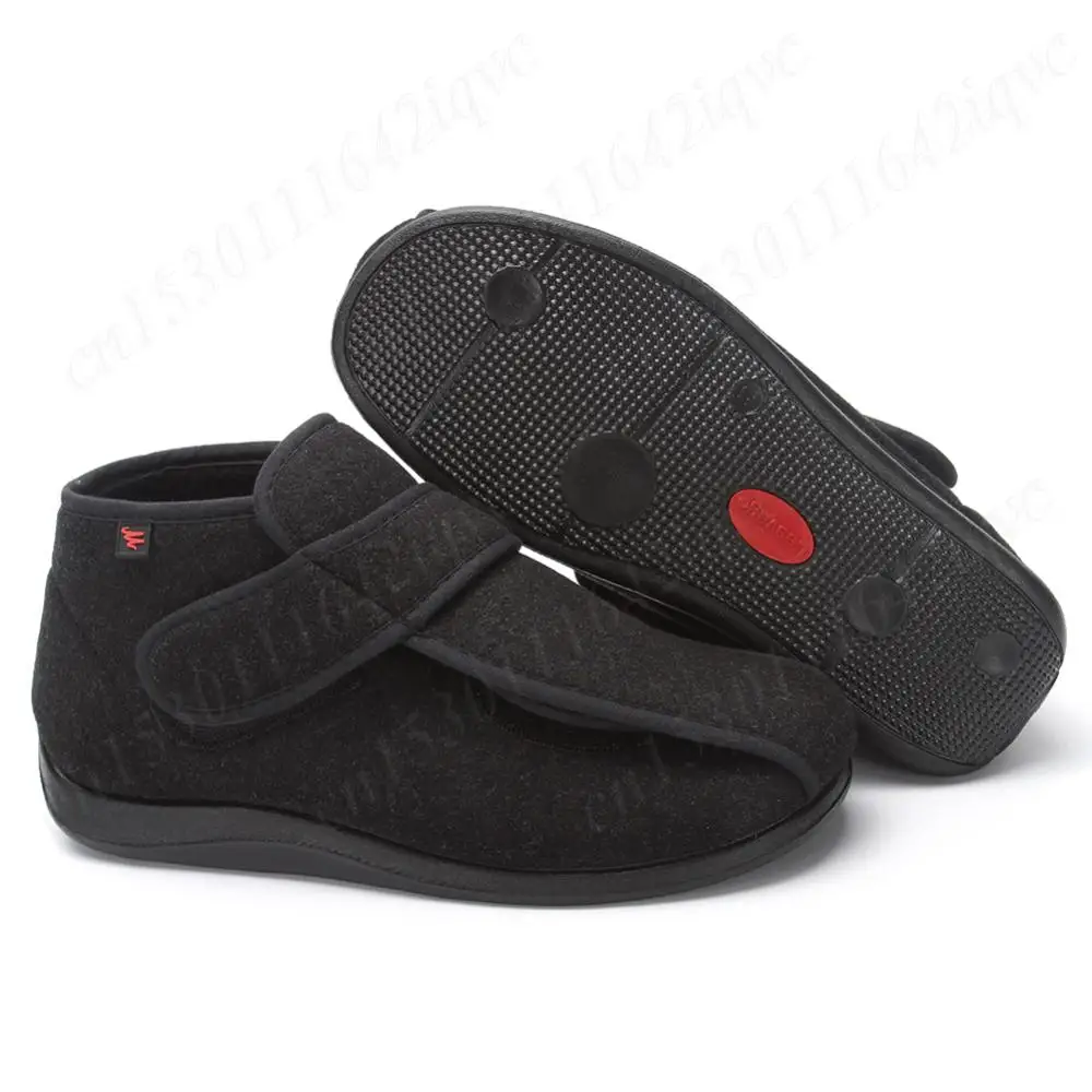 Extra Wide Diabetic Shoes Non-Slip Slip-On Orthopedic Shoes Lightweight Edema Sneakers Hook and Loop Sneakers for Swollen Feet