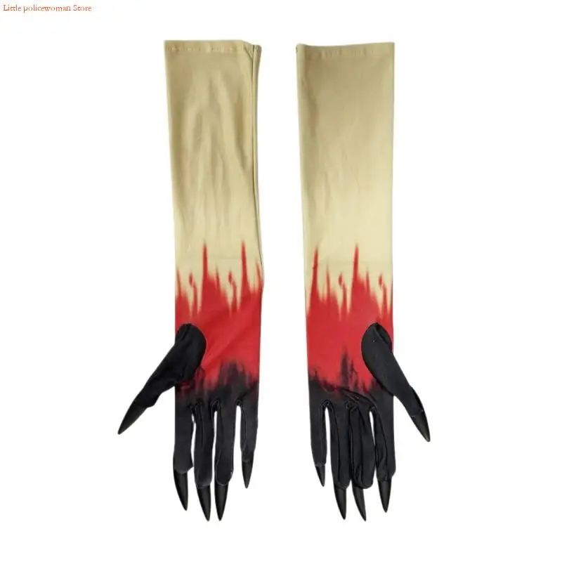 F92D Practical Scary Claw Gloves For Horror Parties Witch Vampires Roleplay