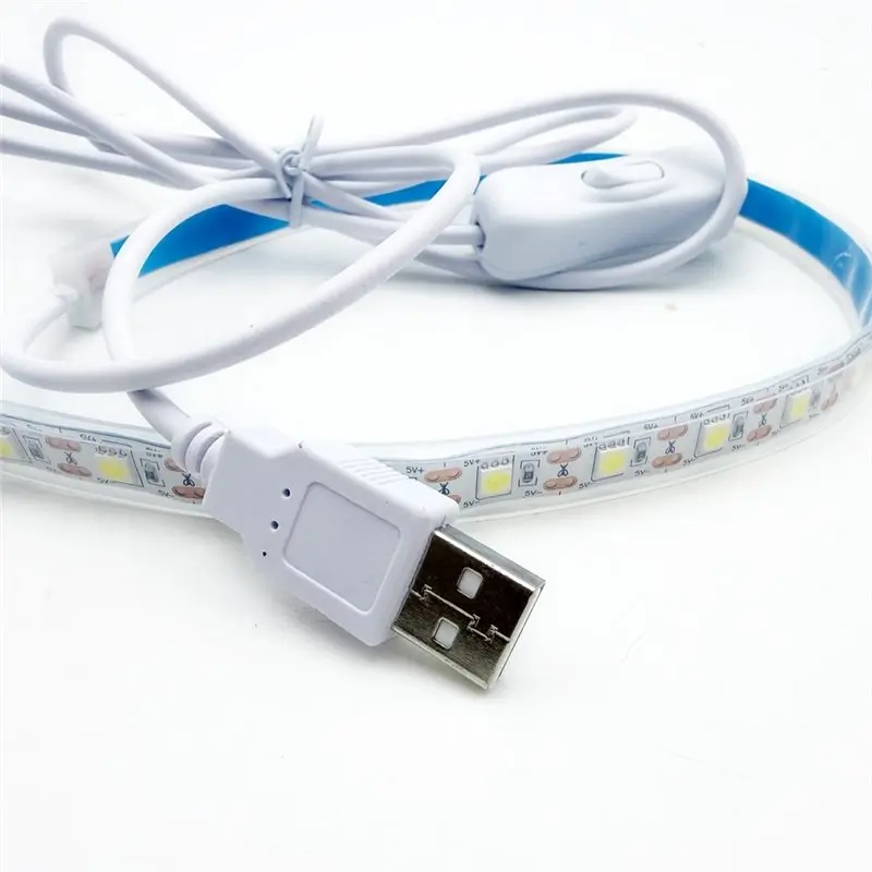 ABHS-Saxophone And Flute Leak Detection Light LED Strip, Approximately 50 Cm Long, For Flute And Woodwind Instrument Repairs