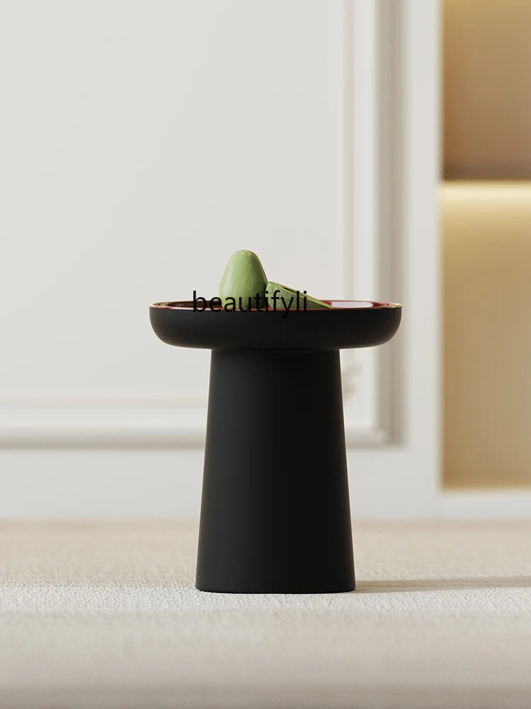 

Nordic Modern Minimalist Mini Sofa Side Table Balcony Small round Table Italian Light Luxury Corner Table