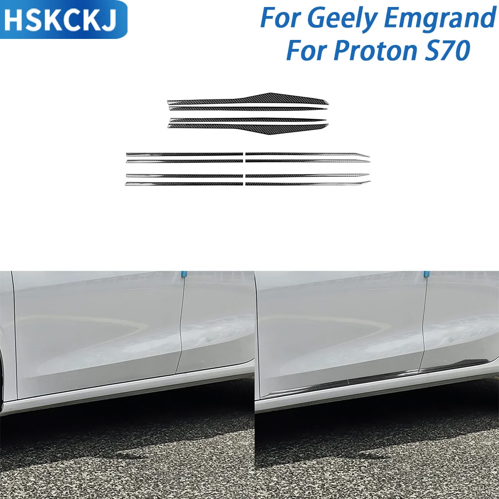 

For Geely Emgrand 4th 22—25 For Porton S70 21—24 Carbon Fiber Sticker Car Door Edge Protect Cover Strip Modified Accessories