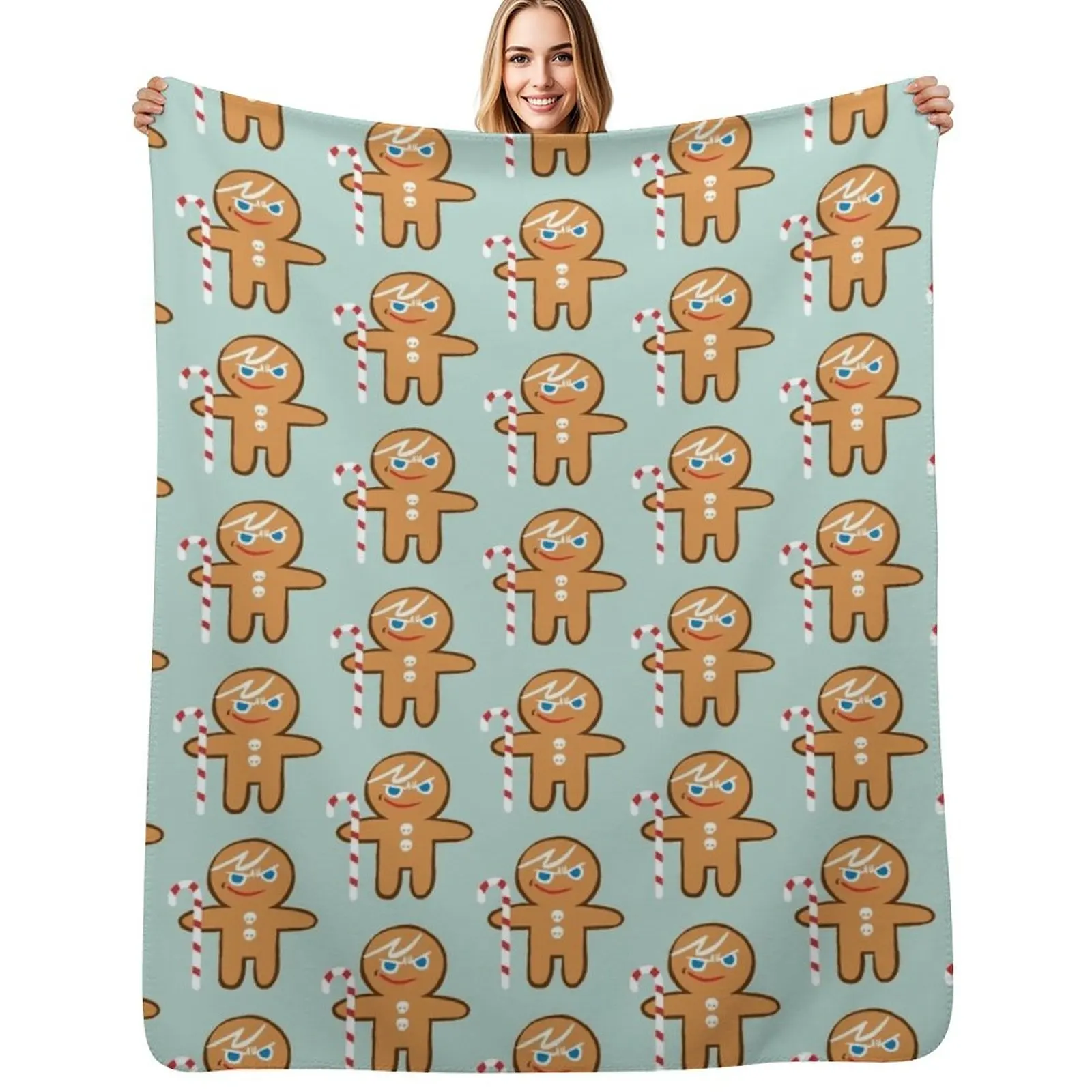 

gingerbrave Throw Blanket christmas decoration funny gift Luxury Brand Summer Blankets