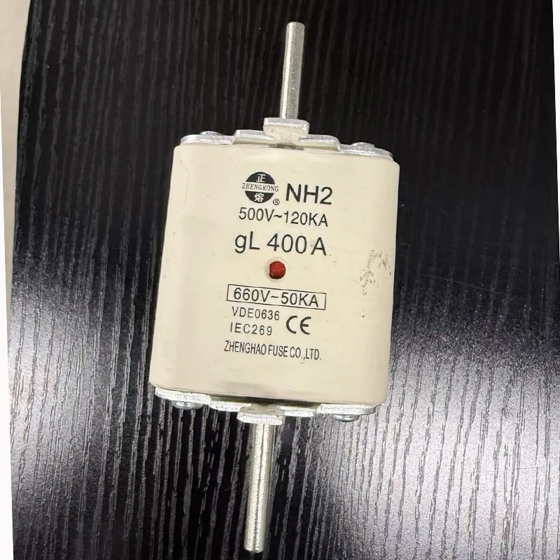 HRC Fuse NH2 Fast Acting Ceramic Copper Metal High Breaking Capacity Low Voltage Fuse Links 50A 200A 480A 500V-600V