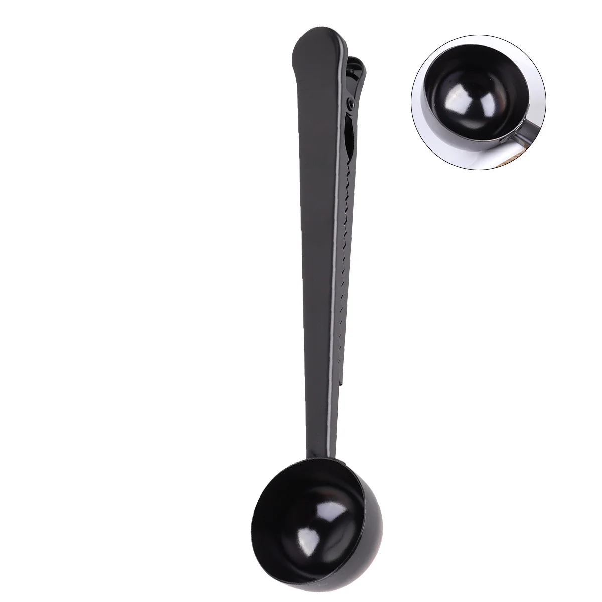 

Coffee Stainless Steel 2 In 1 Sealing Clip Spoon Coffee Bean Measuring Tool Multi-Functional Stirring Scoop For