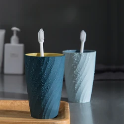 Double-layer Mouthwash Cup Simple Durable Wash Cup Creative Couple Toothbrush Cups Household Bathroom Accessories