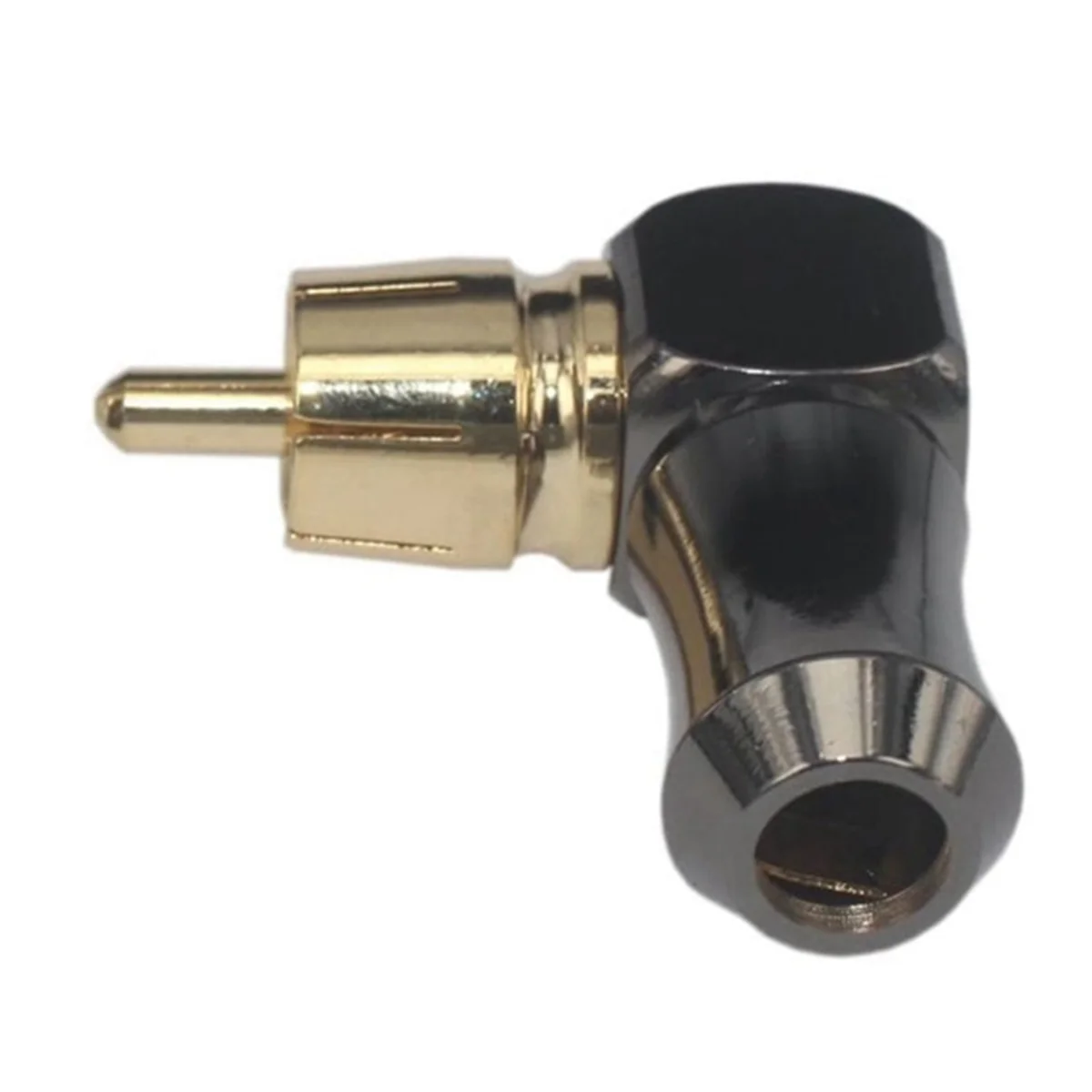 

10Pcs RCA Connector Audio Plug Male 90 Degree Right Angle Elbow Speaker Terminal Conector For Soldering Video Cable-A74Z