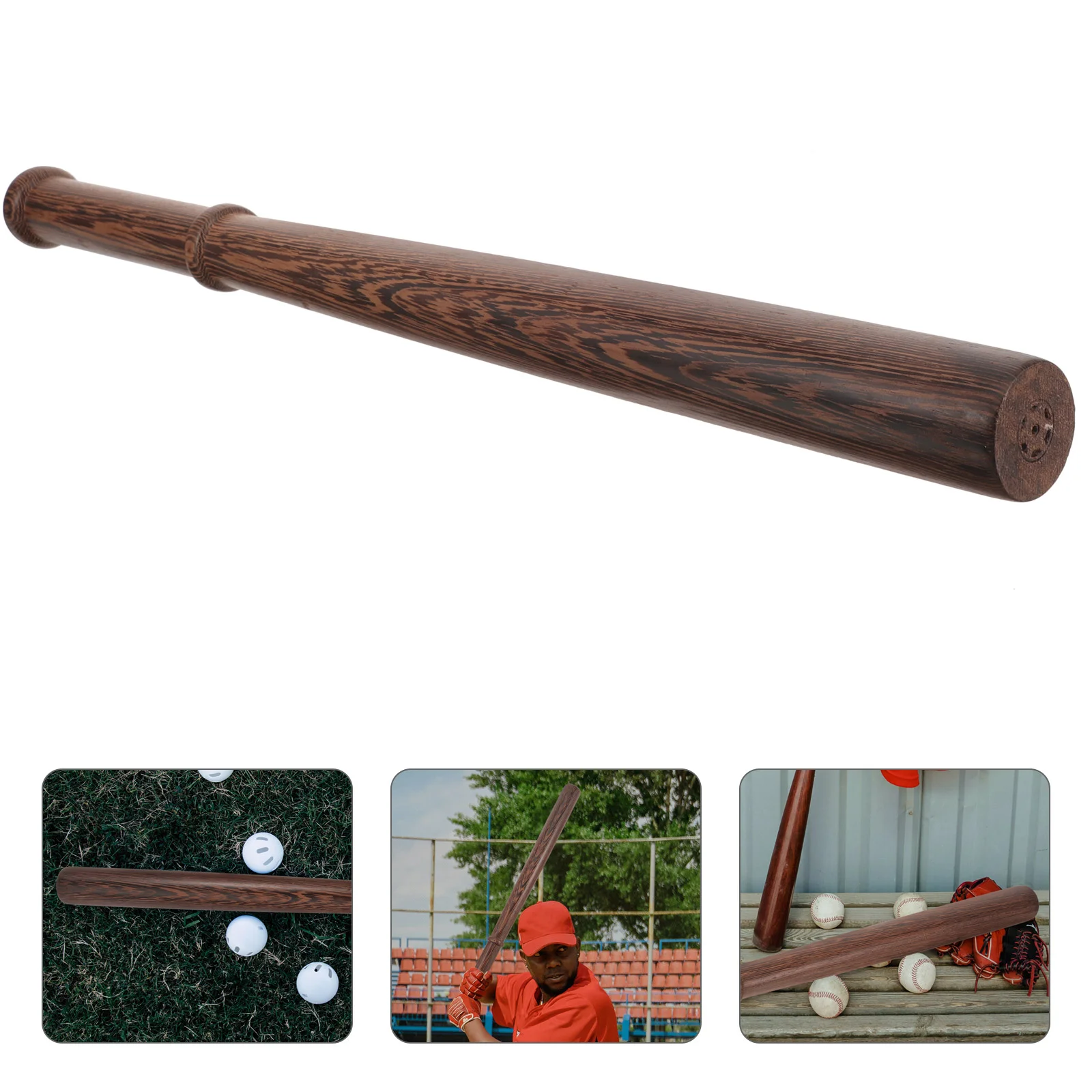 

Wooden Baseball Bat 22 Inch Training Hardwood Softball Wood Stick Vintage Exercising Youth Kids Teenagers Adult