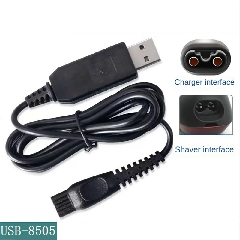 1 Stück USB-Ladekabel HQ8505 Ladegerät Adapter für Phillip Razor Philips Rasierer 7120 7140 7160 7165 7141 7240 786