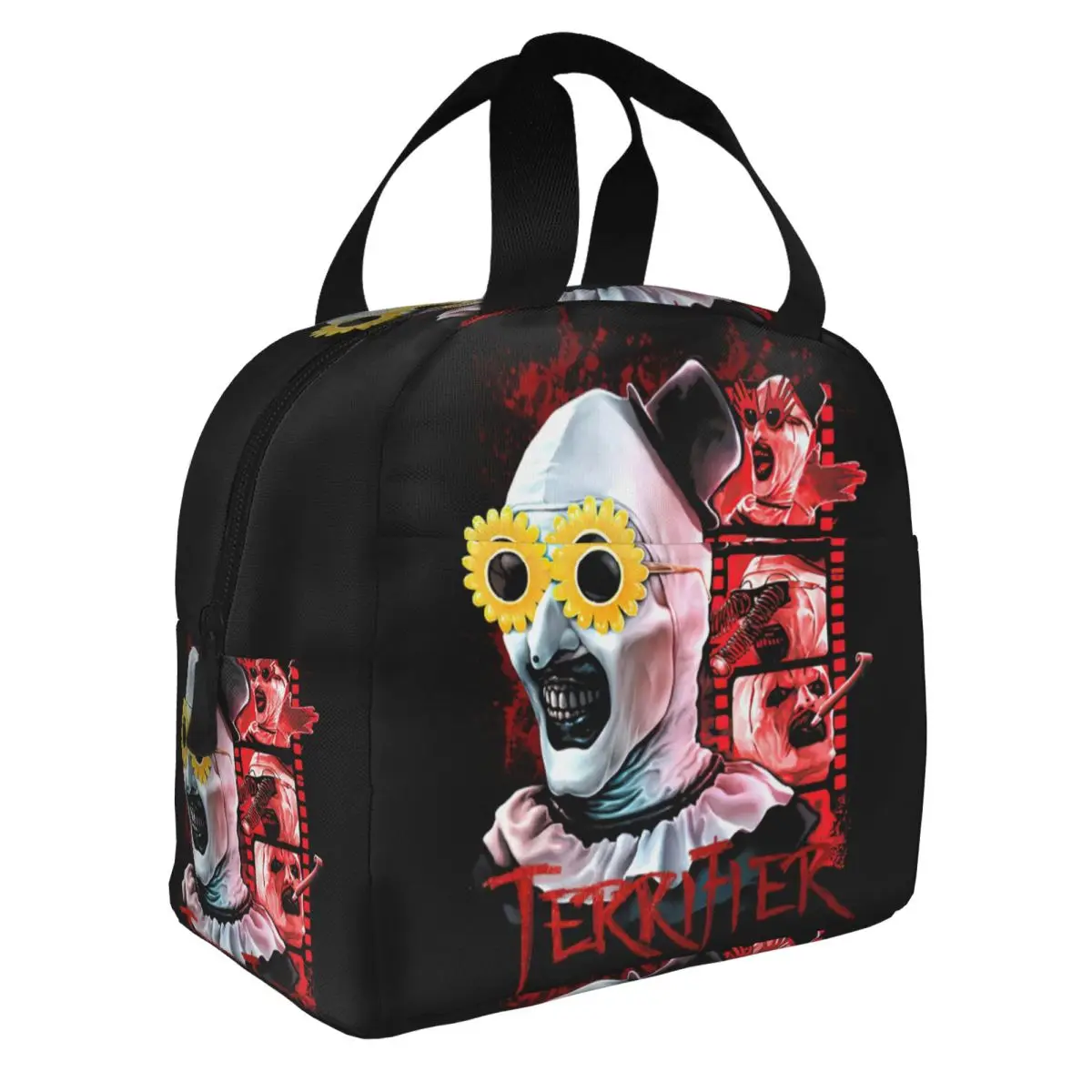 Custom Horror Terrifiers Film Lunch Bag Women Thermal Cooler Insulated Lunch Box for Student School