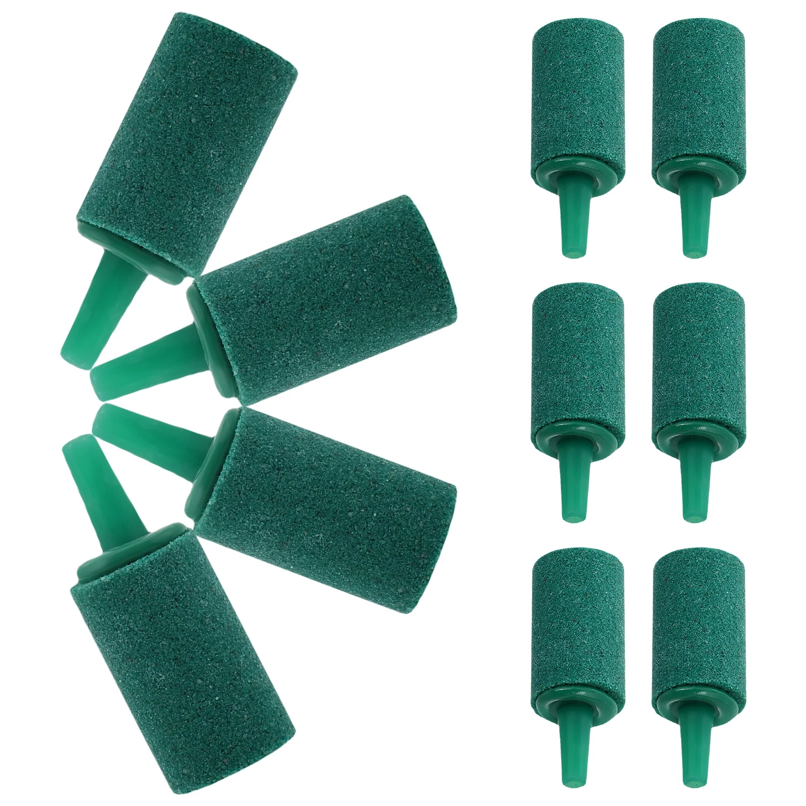 

10 Pcs Aquarium Air Stones Aerator Diffuser for Fish Tank Oxygen Pump Decor Green Small Hydroponic Pond Accessory Pet Supplies