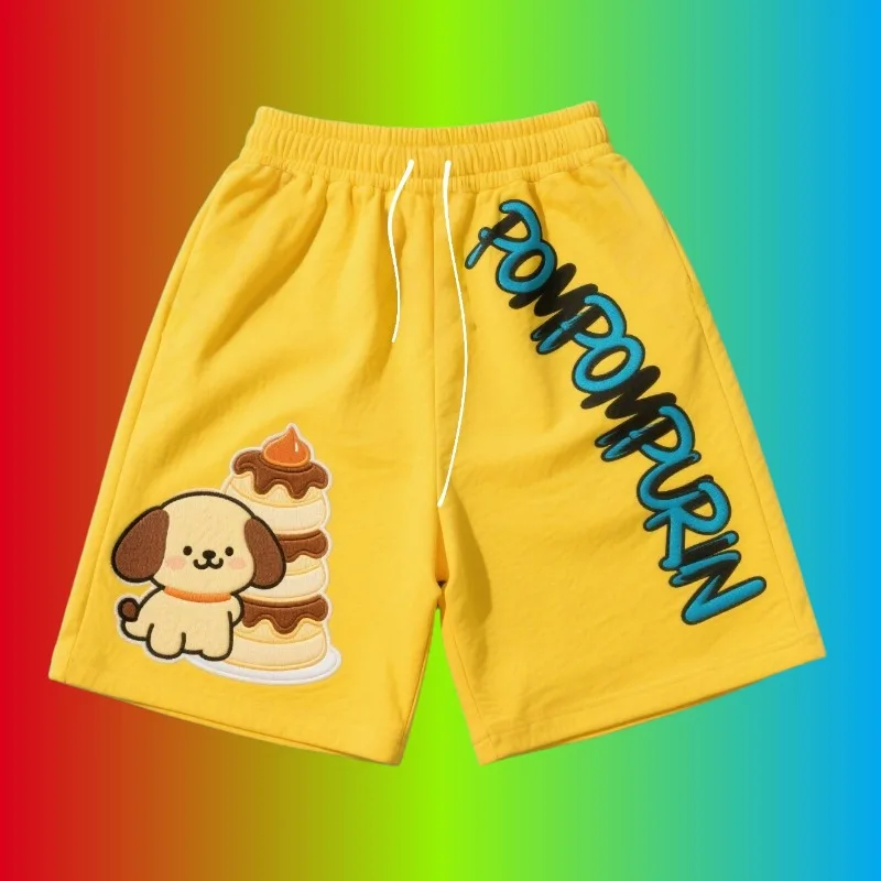 

MOTO-Модные шорты с принтом Pompompurin, желтые, взрослый размер, бестселлер Aliexpress