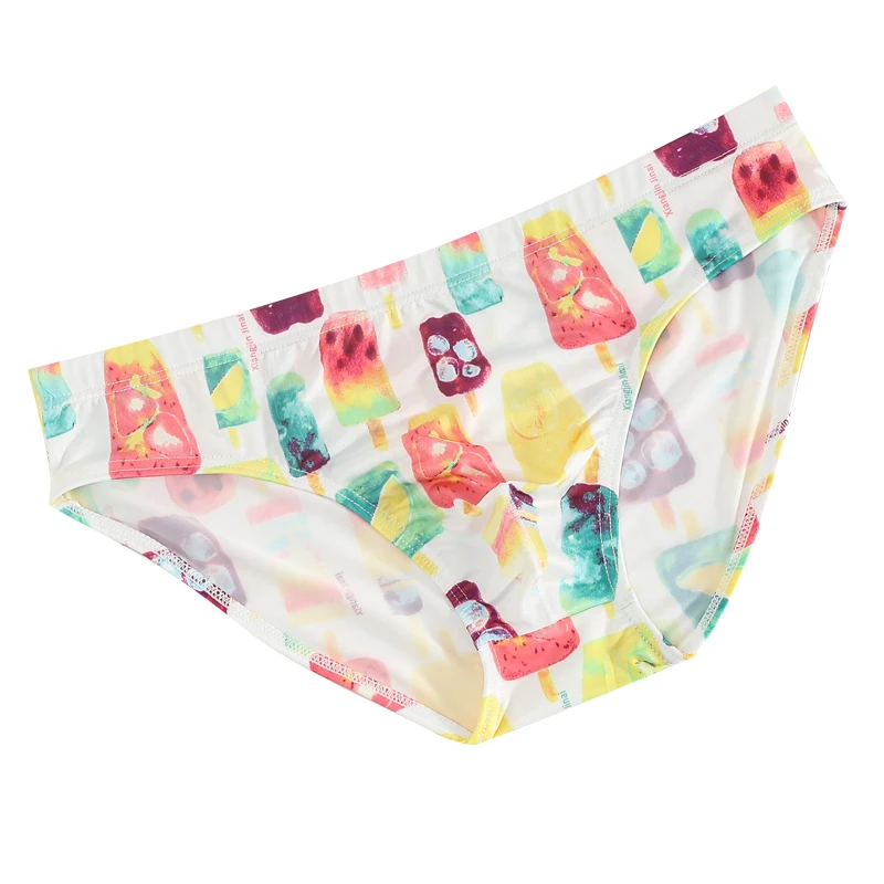 

New Sexy Men Underwear Breathable Printed Briefs Low Waist Male Underpants Cuecas Calzoncillos Bulge Pouch Bikini Panties M-4XL