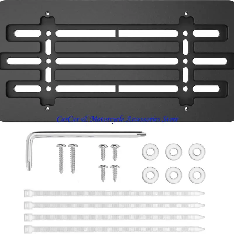 

G5AD Car Front Bumper License Plate Mount Bracket for SUV Truck License Plate Holder Mounting with Screws & Screwdriver