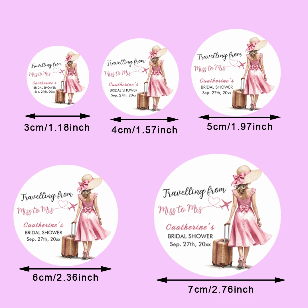 Picture 6: 96pcs Customized wedding bride farewell party stickers, labels, gift packaging