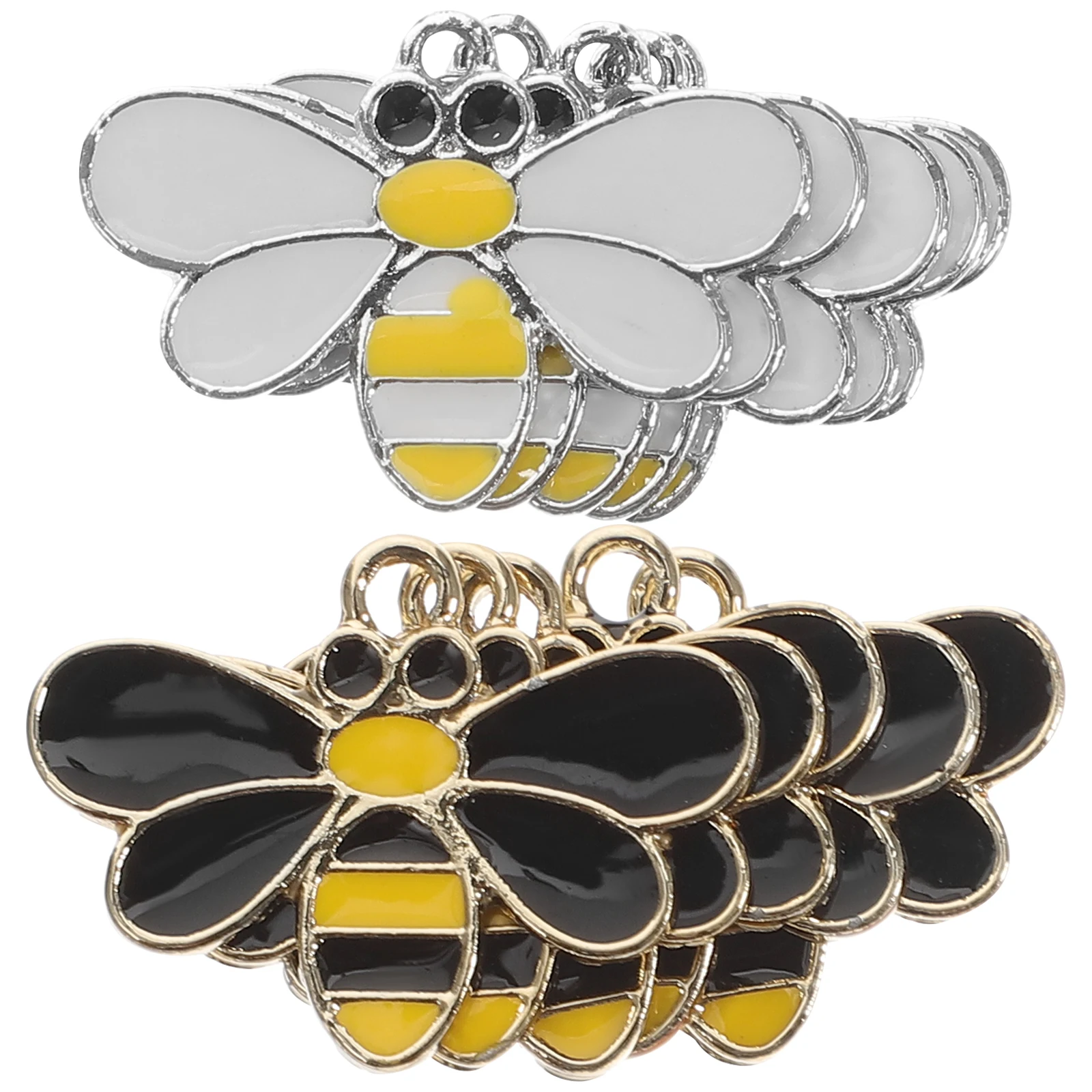 

20 Pcs Alloy Pendant Charm Bracelet Small Charms for Jewelry Making Bulk Cute Bee Hanging Pendants Jewellery