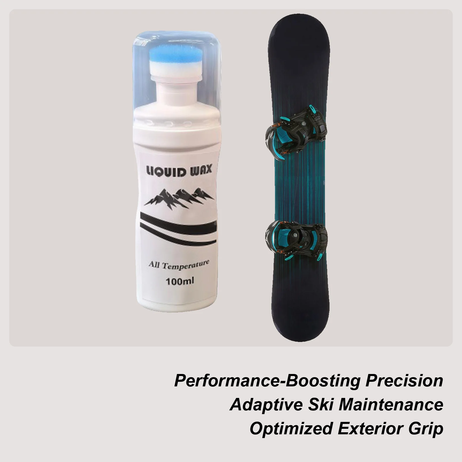 

Скейт-воск, всетемпературная паста, натирающая на 100 мл, портативный быстрый лыжный воск для зимних видов спорта, снежного парка на открытом воздухе, в холодную погоду, в горах