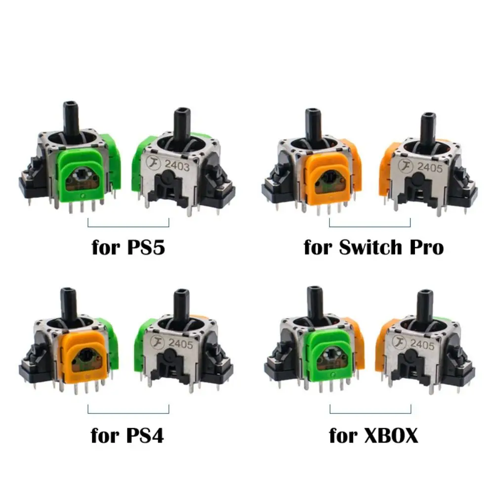 3D Analog Sensor Hall Effect Joystick High Precision No Drift Controller Thumb Stick Power Saving for PS5/PS4/Xbox/Switch Pro