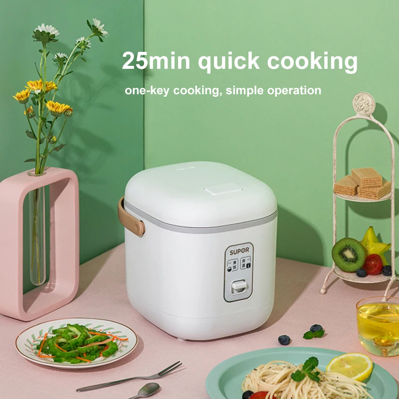 SUPOR Mini Rice Cooker 1.2L Portable Electric Cooker Easy to Operate 220V Home Appliances Multifunctional Electric Rice Cooker