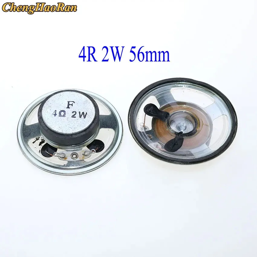 ChengHaoRan 1/2/3pcs Ultra-thin speaker waterproof 4/8 ohms 3W 2W 1W 3/2/1watt 8R 4R speaker Diameter 57MM 40MM 56MM