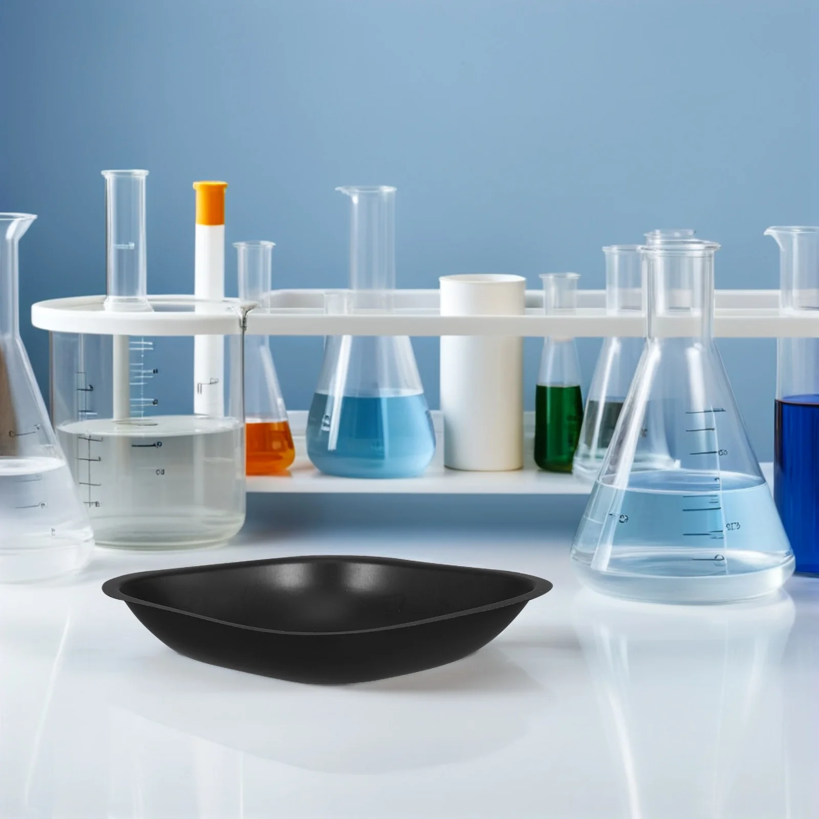 

30 Pcs Epoxy Plastic Weighing Pan Lab Scale Dish Powder Food Sample Tray Black Mixing Liquid Measuring Boat