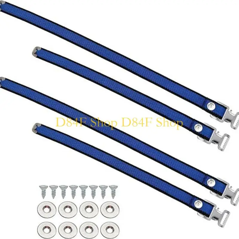 D84F Stilt Straps استبدال الرسامين الحزام القابل للتعديل المشي نايلون تركيب نايلون مع مسامير وفواصل تحسين المنزل #3