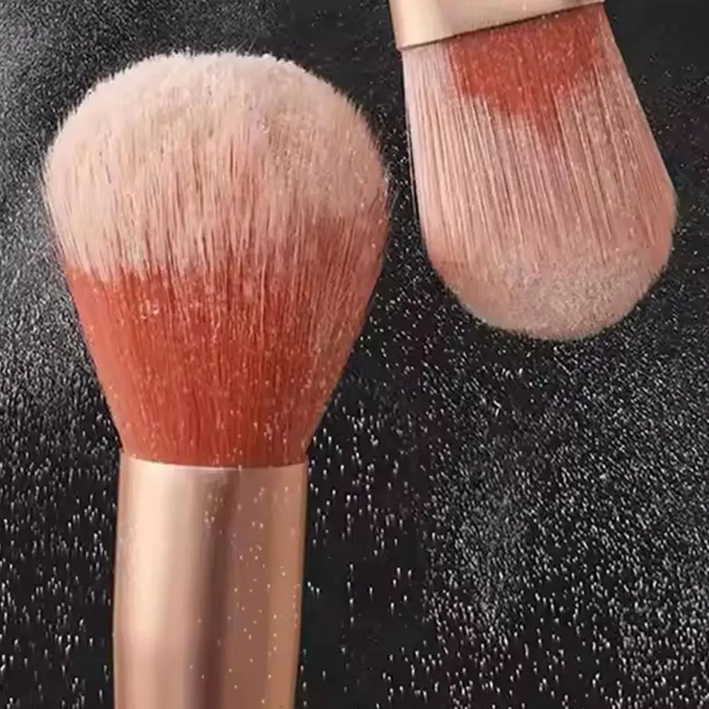 مجموعة فرش مكياج محمولة مكونة من 8 قطع، فرشاة خافي عيوب المكياج الناعمة، فرشاة أحمر الخدود السائبة، فرشاة بودرة ظلال العيون، أدوات التجميل