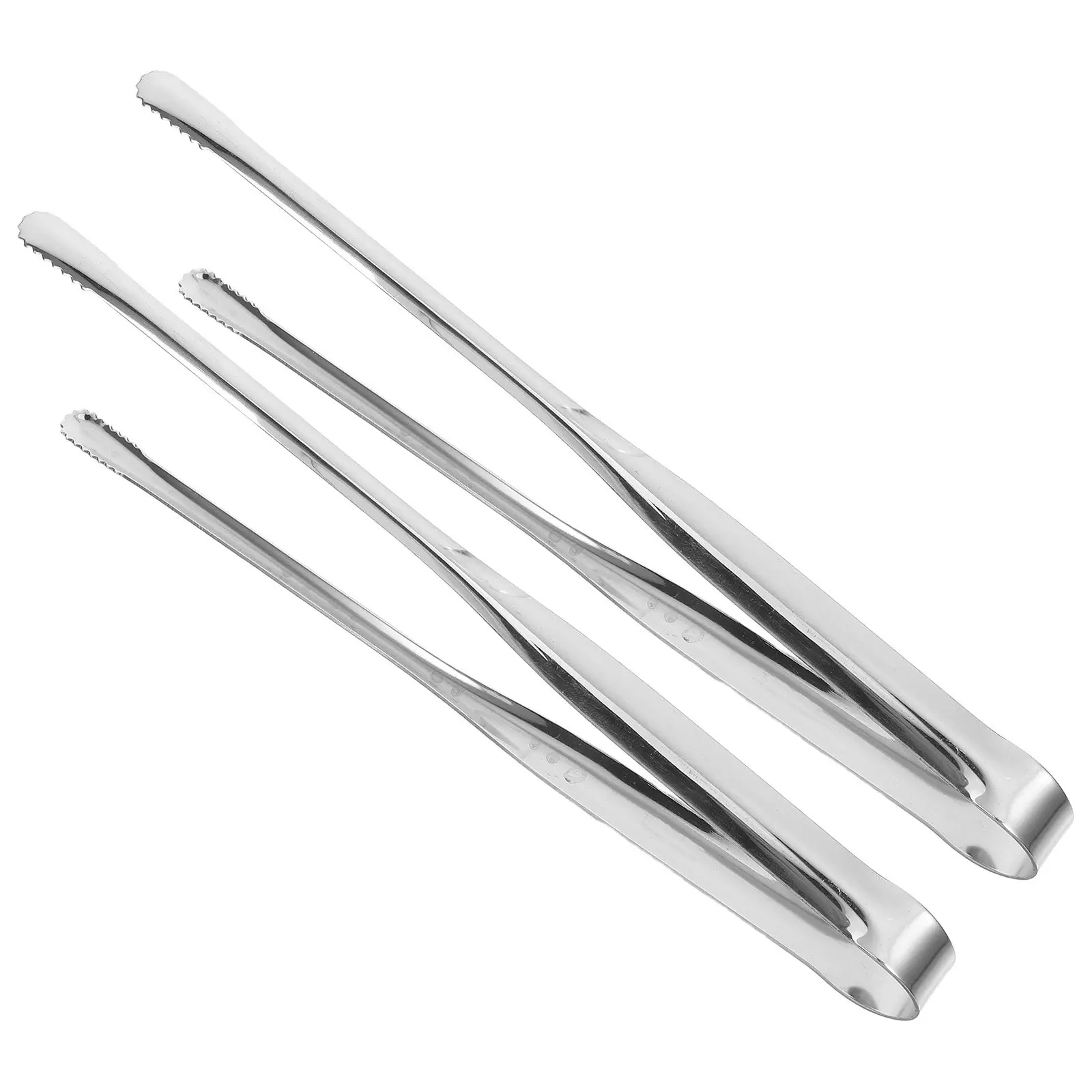 

2Pcs Stainless Steel Barbecue Tongs Japanese Style Heavy Duty Grill Tongs for Steak Bbq Cooking Food Handling Kitchen Utensils