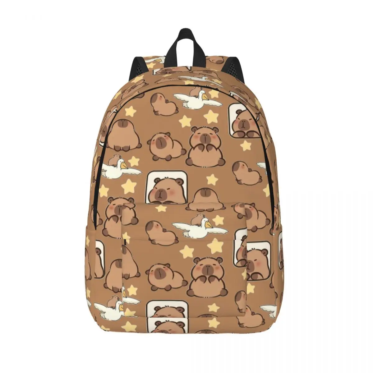

Custom Capybara Comic Manga Travel Canvas Backpack Women Men School Computer Bookbag College Student Daypack Bags