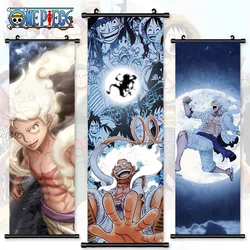 HD Canvas, One Piece, Japanese Anime Poster, Luffy Solon, Wall Decoration Painting, Two-dimensional Hangable Scroll Painting
