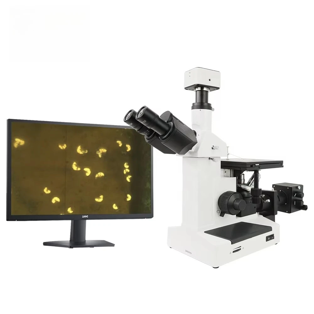 M2000D مجهر رقمي بصري ثلاثي العينيات ستيريو مقلوب - كاميرا مدمجة 20 ميجابكسل، USB3.0، تكبير 50x-1000x