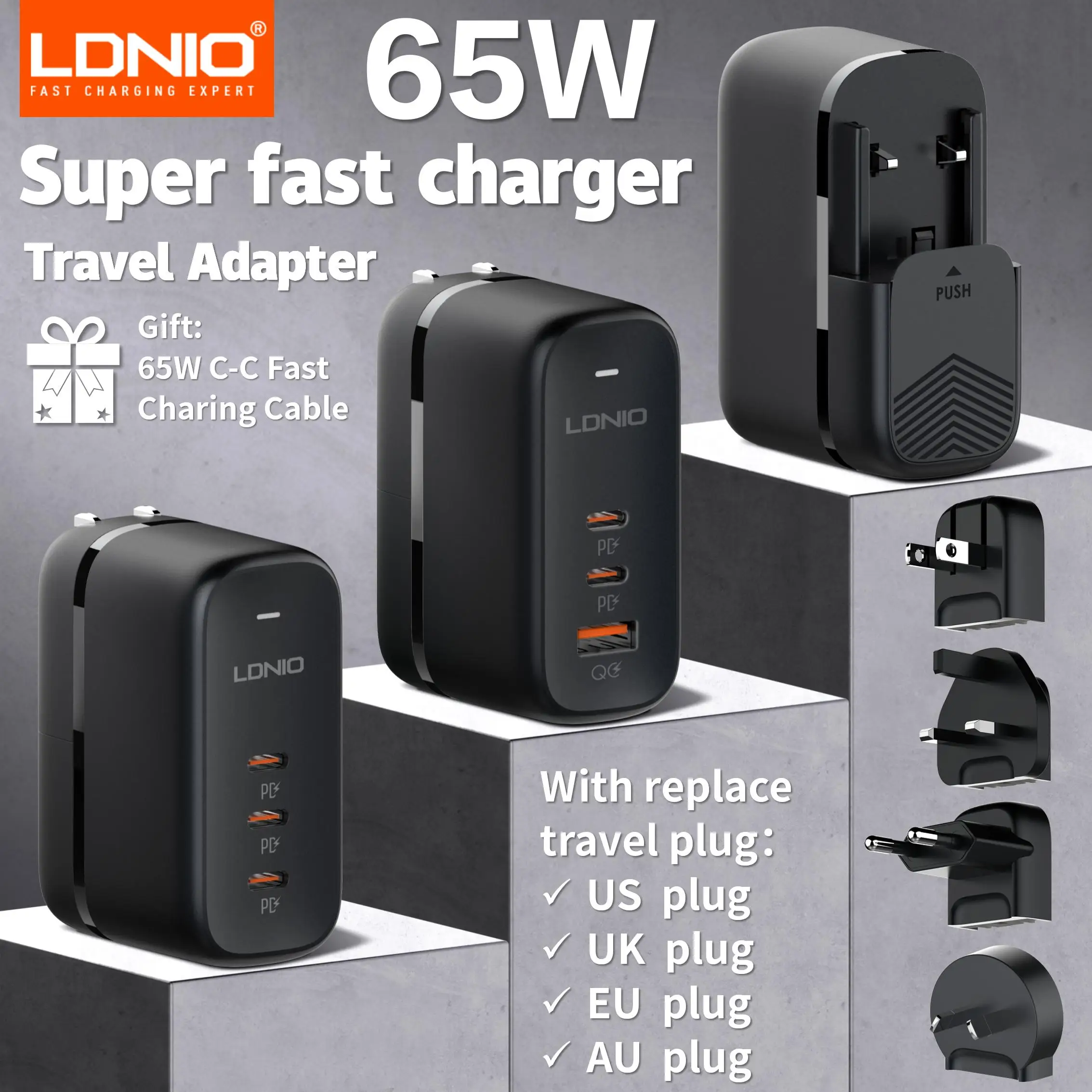 Ldnio Gan 65W Usb C… - image