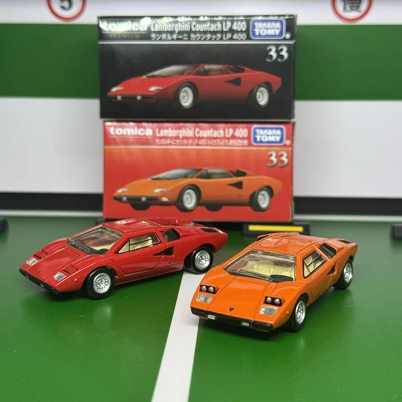 Takara tomy tomica novo premium tp33 lamborghini countach lp 400 liga brinquedos veículo a motor diecast metal modelo presente para crianças