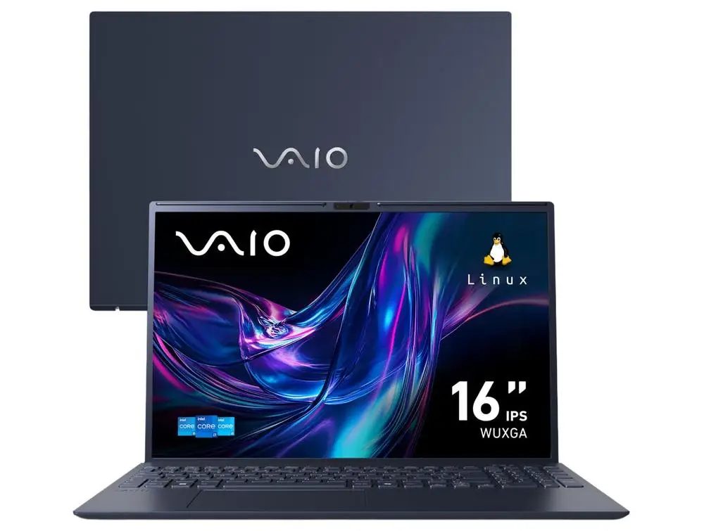 Notebook Vaio FE16 VJFE62F11X-B0311H Intel Core i5-1335U 16GB RAM 512GB SSD 16" WUXGA Linux Debian 12