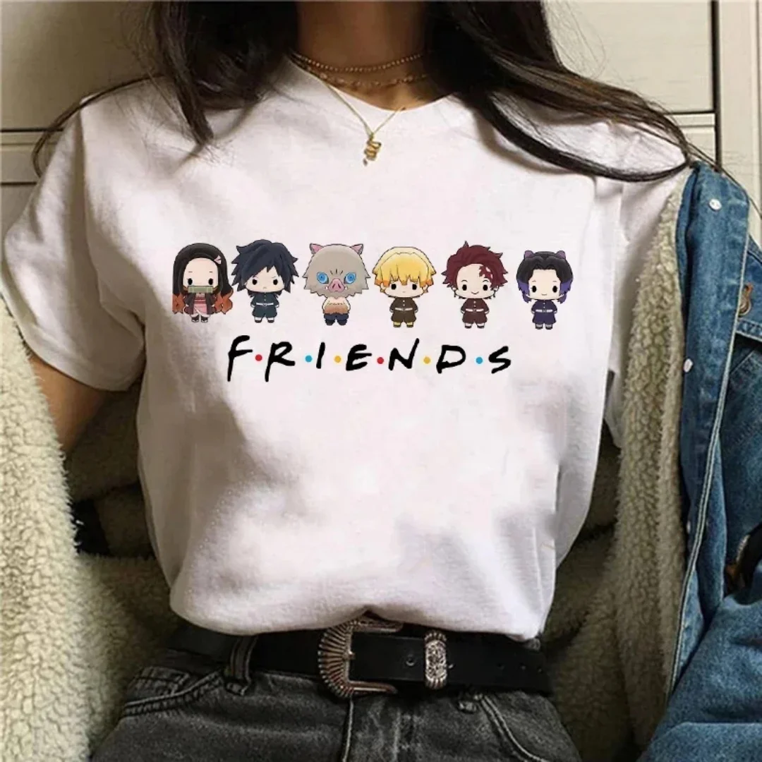 Demon Slayer T Shirt Women Kimetsu No Yaiba Nezuko Tshirt Female Tanjirou Kamado Graphic Tee Shirt Japanese Anime Manga 4
