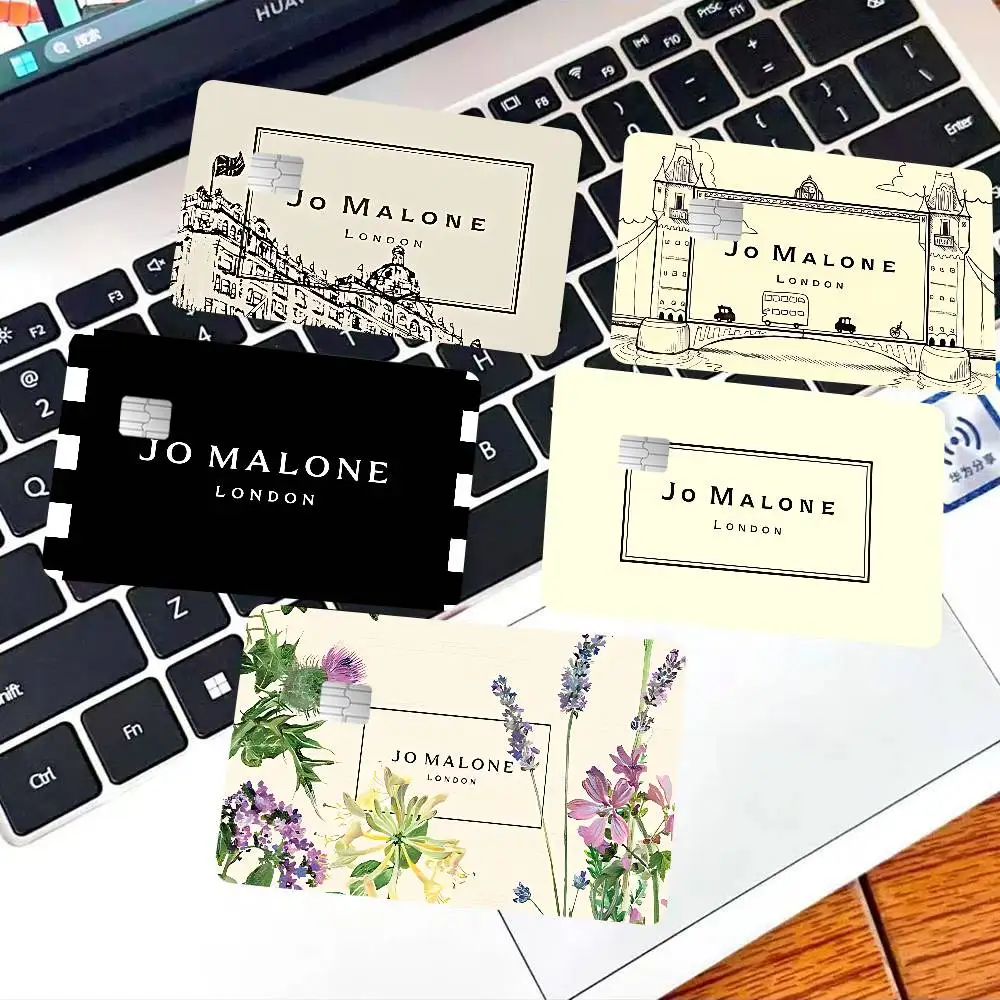 J-Jo M-Malone L-LOGO Anime Young Creidt Card Debit Card Sticker Film Case Front Tape for Small Big Chip No Chip