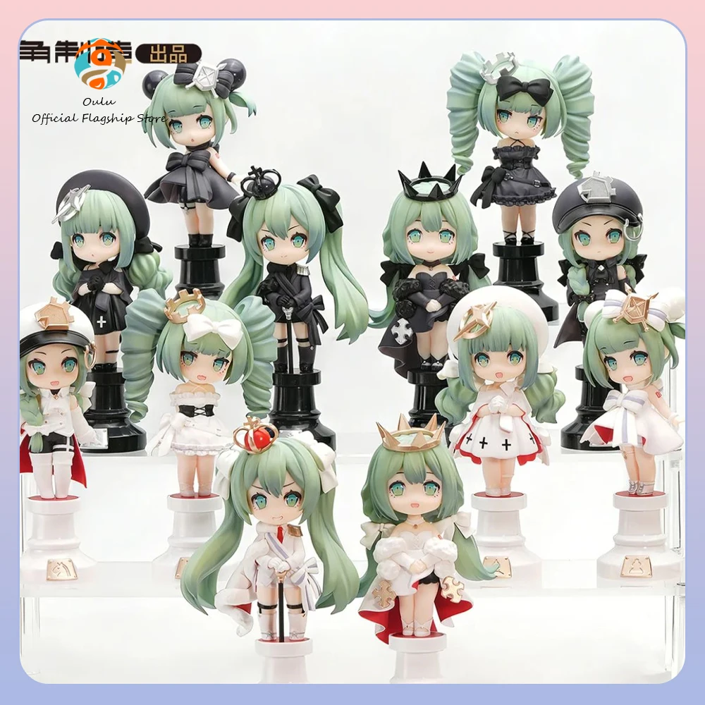 新しい本物の初音ミクブラインドボックスミクインザチェスシリーズミニフィギュアミステリーボックスデスクトップ装飾装飾品ギフトおもちゃ