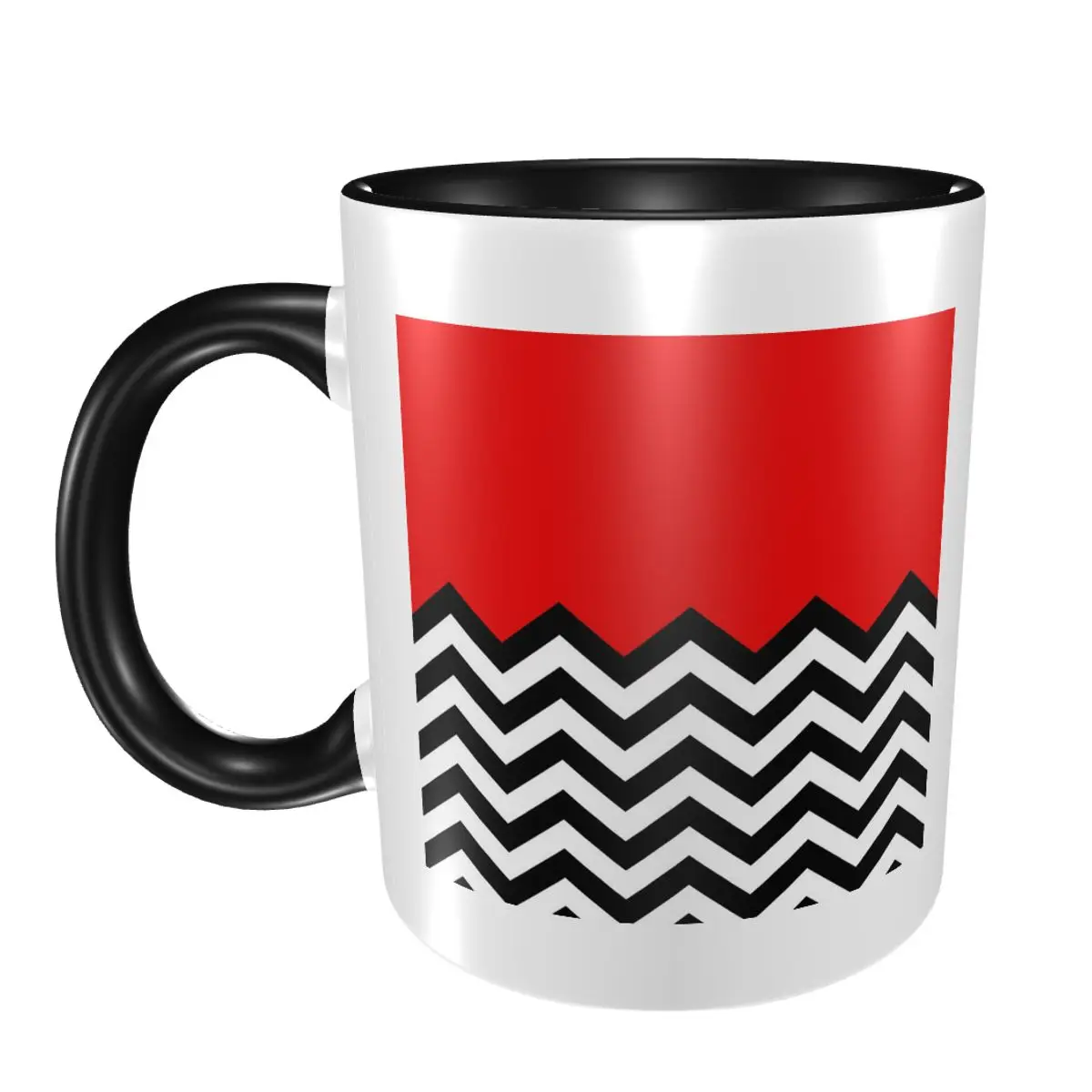 

Twin Peaks - кружка с узором «Черный ложа», забавные керамические кофейные чашки, чайные кружки, чашка для молока, посуда для напитков, подарок для женщины и мужчины
