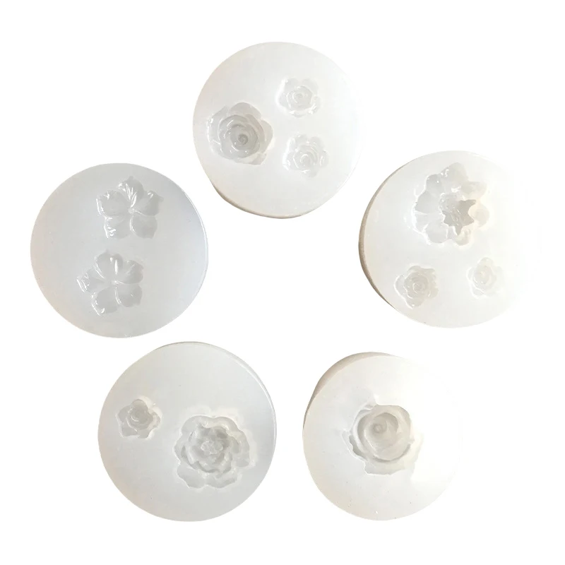 Moule en silicone en forme de fleur pour bricolage, outils en résine Sugarcraft, moule de cuisson de gâteau Chi, décoration de gâteau de fourmi Har, outils de cuisine à domicile
