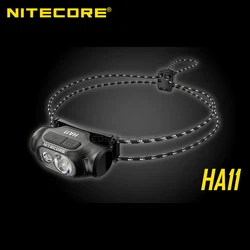 Lampada frontale AA ultraleggera NITECORE HA11 da 240 lumen a doppio fascio con batteria AA generica