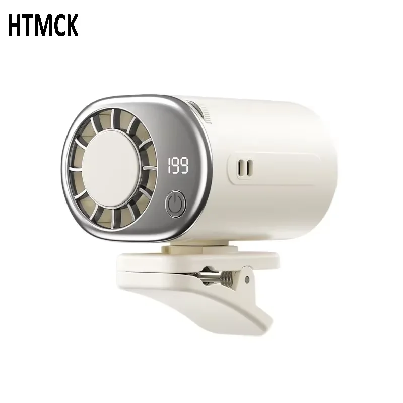USB Rechargeable 360 Degree Rotatable Clip On Mini Fan Multi Speed Cooling Fan for Waist Umbrella Desktop Car Outdoor Use