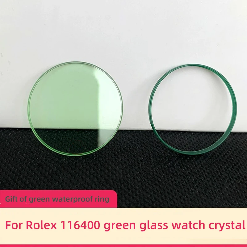 

Сапфировое/минеральное стекло для Rolex 116400, зеленое плоское зеркало с прорезями, линза 32,65 мм, хрустальное стекло, запасные части для ремонта часов