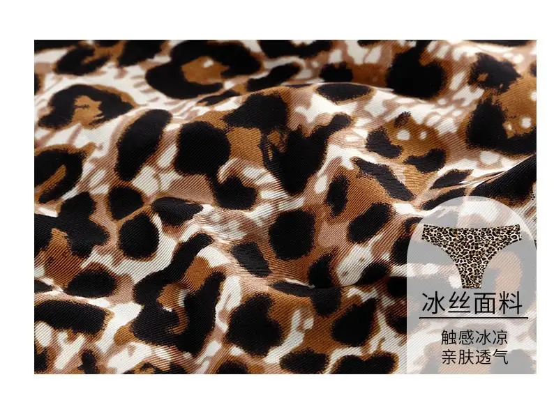 Women Sexy Lingery Briefs Animal Leopard Printed Underwear Shorts T-back Multipacks 3pcs/set