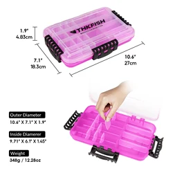 THKFISH Caja de pesca impermeable grande para aparejos y cebos