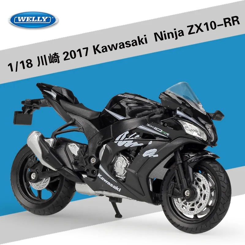 Welly 1:18 mini moto série 2017 kawasaki ninja ZX10-RR zx10rr