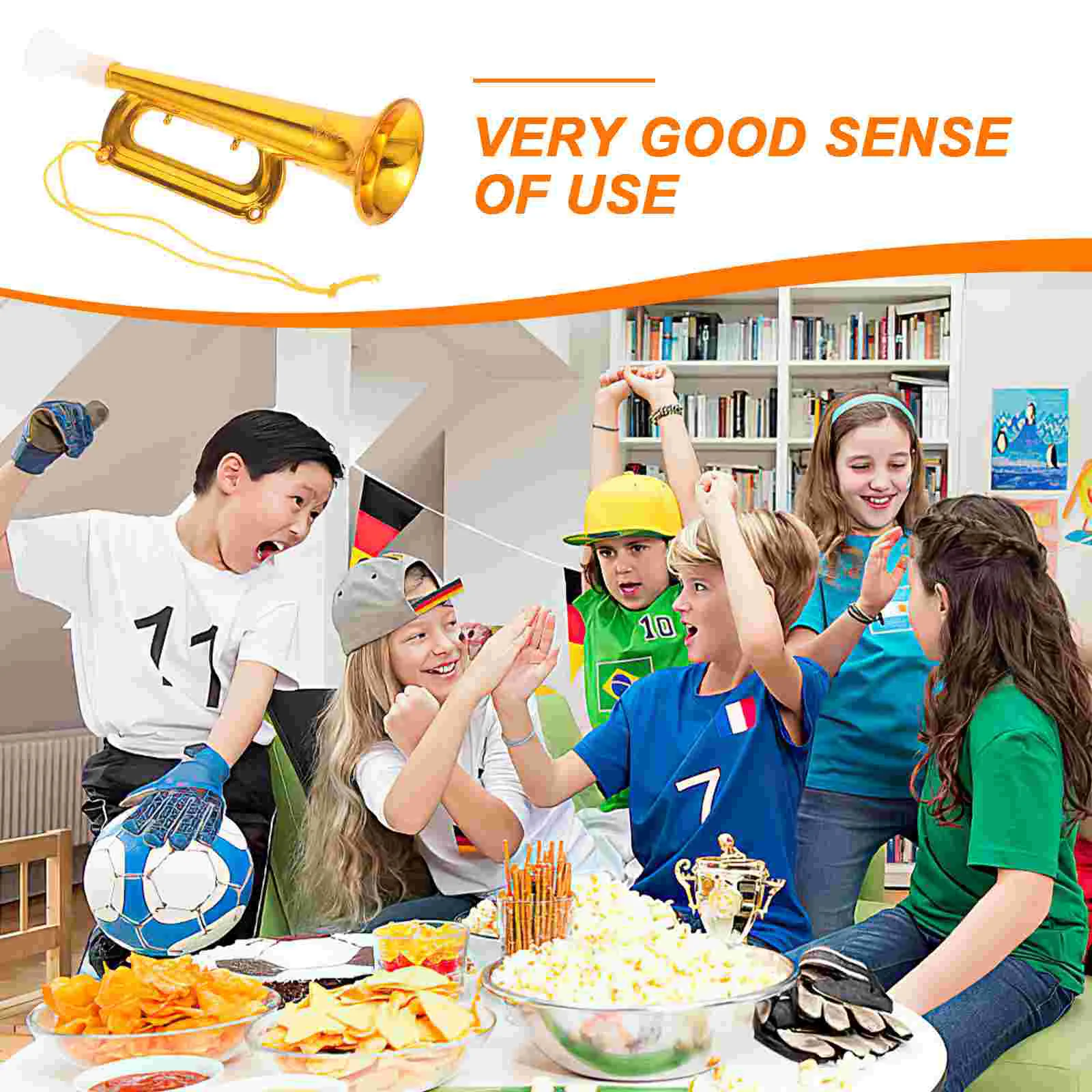 10 Pcs Concert Trumpet for Children Musical Instrument Fan Trumpets Toys Stage Performance Tool Cheering Prop