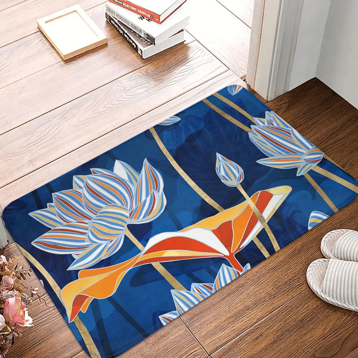 Bold Botanical Meme Y2K Non-slip Rug Doormat Bath Mat Hallway Carpet Bedroom Decorative