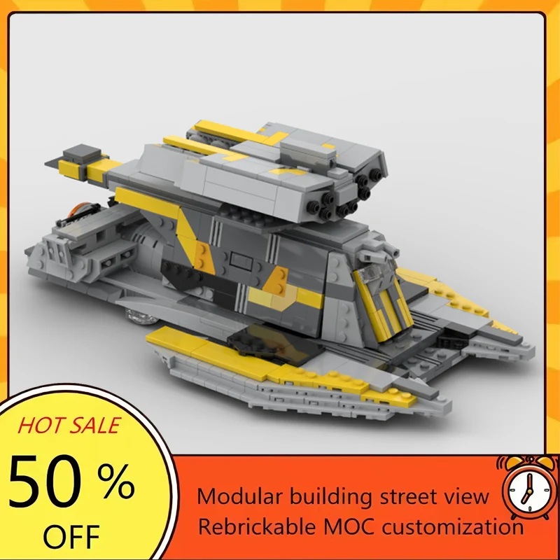 

Набор для сборки модели космического корабля из 1063 деталей по мотивам популярного фильма, конструктор MOC, модульная технология, подарок на праздник, детский игровой набор