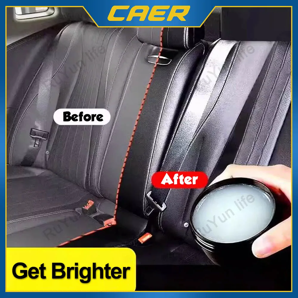 Car Leather Seat Maintenance Cream PU Cleaning Care Balm Conditioner Auto Interior Sofa Shoes Polishing Stain Removal Refurbish